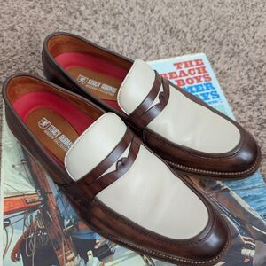 Stacy-adams Men's Brown and White Loafers